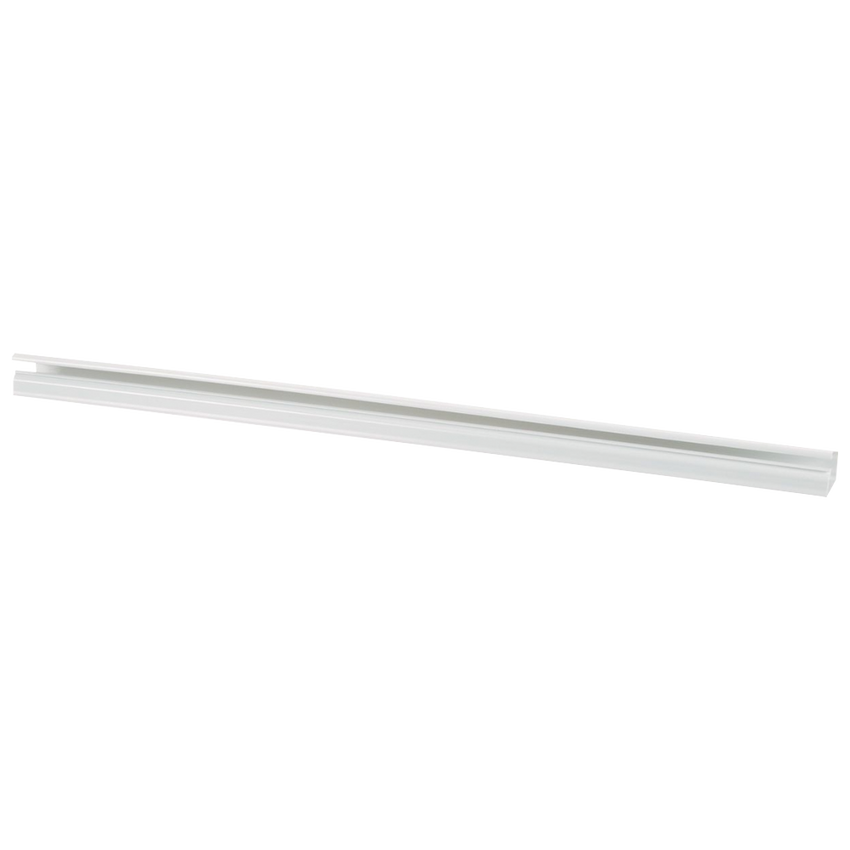 Canaleta LD10 de PVC rígido, con cinta adhesiva para instalación sin herramientas, de 38.4 x 24 x 1828.8 mm, Color Blanco