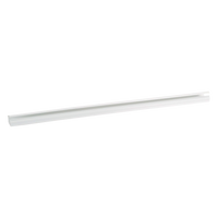 Canaleta LD10 de PVC rígido, con cinta adhesiva para instalación sin herramientas, de 38.4 x 24 x 1828.8 mm, Color Blanco