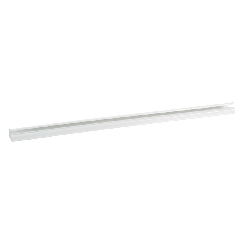 Canaleta LD10 de PVC rígido, con cinta adhesiva para instalación sin herramientas, de 38.4 x 24 x 1828.8 mm, Color Blanco