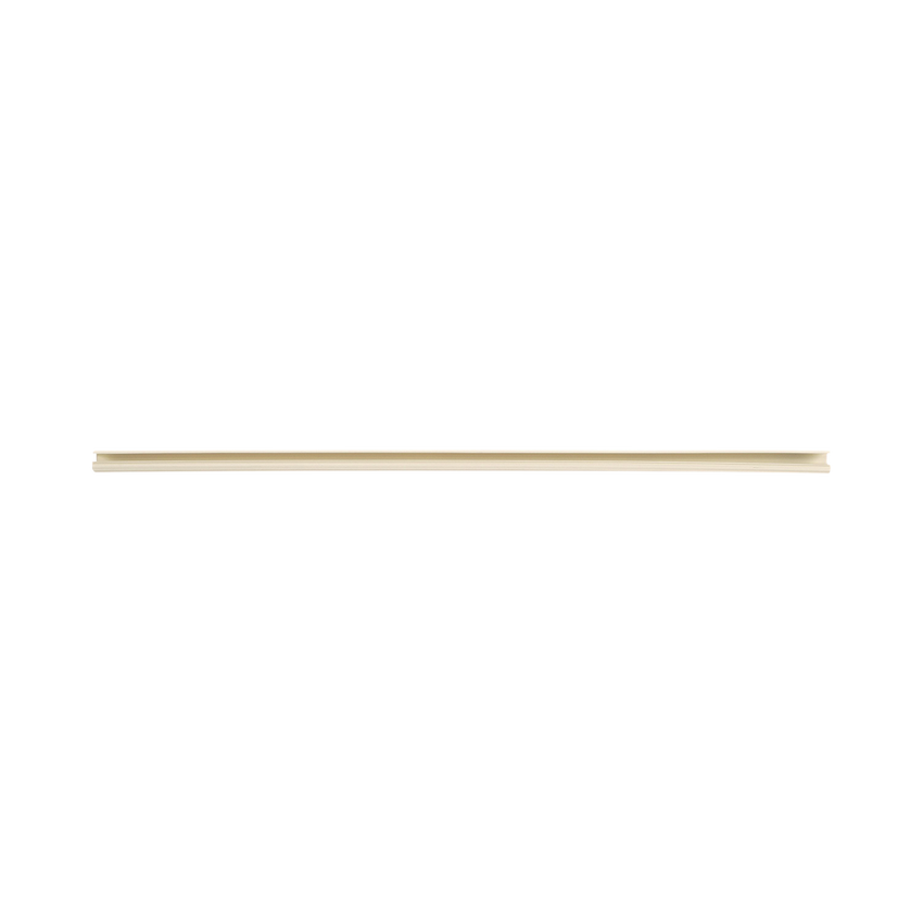 Canaleta LD3 de PVC rígido, con cinta adhesiva para instalación sin herramientas, 19.6 x 11.2 x 1828.8 mm, Color Blanco Mate