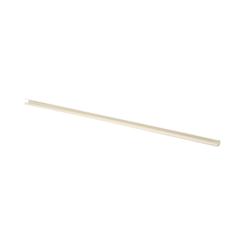 Canaleta LD3 de PVC rígido, con cinta adhesiva para instalación sin herramientas, 19.6 x 11.2 x 1828.8 mm, Color Blanco Mate