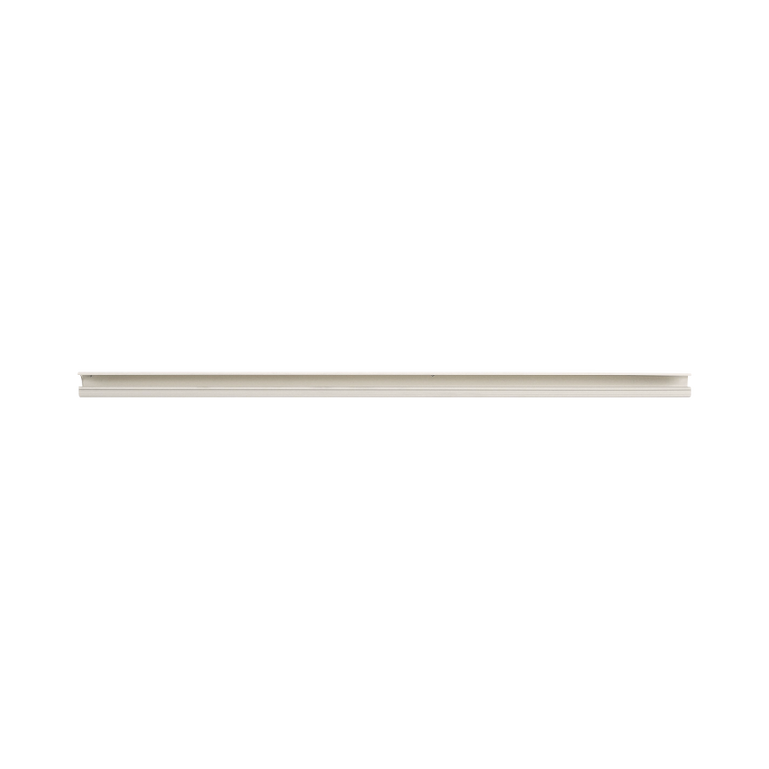 Canaleta LD5 de PVC rígido, con cinta adhesiva para instalación sin herramientas, 26 x 15 x 1828.8 mm, Color Blanco Mate