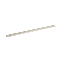 Canaleta LD5 de PVC rígido, con cinta adhesiva para instalación sin herramientas, 26 x 15 x 1828.8 mm, Color Blanco Mate