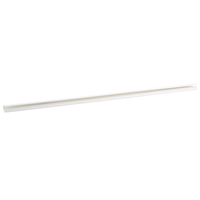 Canaleta LD5 de PVC rígido, con cinta adhesiva para instalación sin herramientas, 26 x 15 x 1828.8 mm, Color Blanco