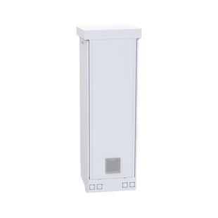 Gabinete para Piso, Capacidad, 31 Unidades de Rack, Doble puerta y Postes frontales e intermedios ajustables, Color Blanco, Se envía el Gabinete Armado.