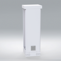 Gabinete para Piso, Capacidad, 31 Unidades de Rack, Doble puerta y Postes frontales e intermedios ajustables, Color Blanco, Se envía el Gabinete Armado.