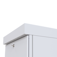 Gabinete para Piso, Capacidad, 31 Unidades de Rack, Doble puerta y Postes frontales e intermedios ajustables, Color Blanco, Se envía el Gabinete Armado.