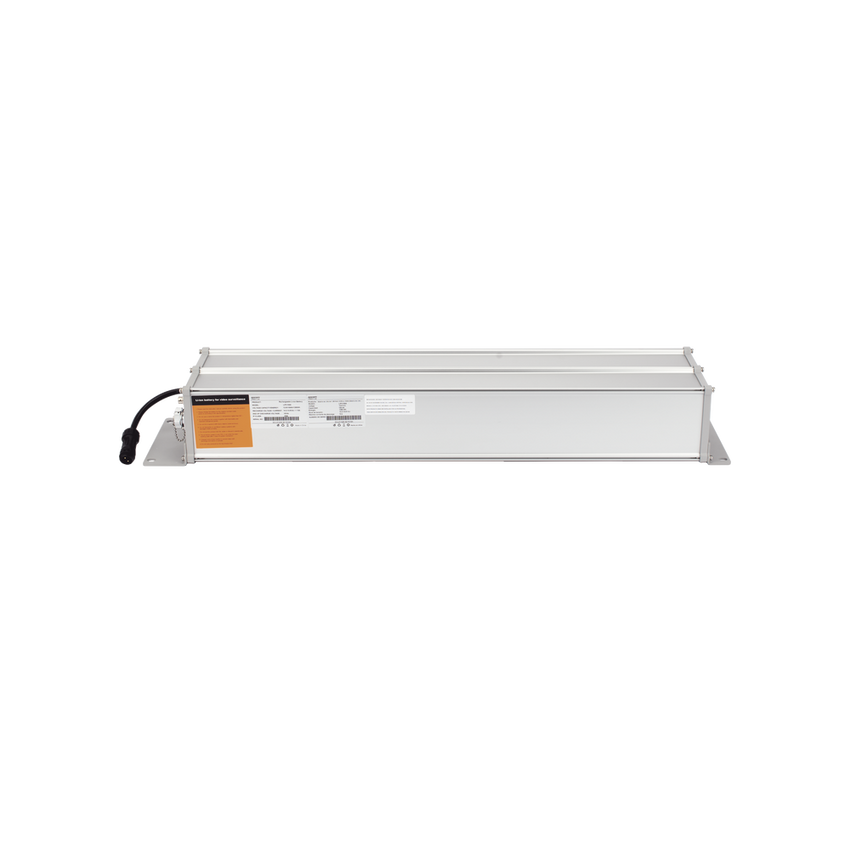 Batería de Ion-Litio para Videovigilancia 1280 Wh,  100Ah,  Controlador Incluido, Conexión Directa a Panel Solar y Salida de 12 Vcc o 24 Vcc
