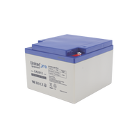 Batería de respaldo 12 V | 26 Ah AGM | Especial para Seguridad Electrónica | UPS | Sistemas de Emergencia | Vida útil 5 años | Terminales M5