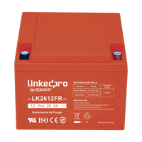 Batería 12 V / 26 Ah / UL / Tecnología AGM-VRLA / Vida útil promedio de 5 años / Retardante a la Flama / Para uso en equipo electrónico, Alarmas de Intrusión / Incendio/ Control de acceso / Video Vigilancia / Term