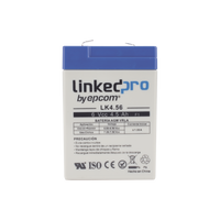 Batería de respaldo 6 V | 4.5 Ah | AGM | Especial para Seguridad Electrónica | UPS  | Sistemas de Emergencia  | Vida útil 5 años | Terminales F1  + Adaptador F2