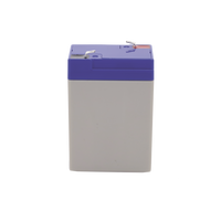 Batería de respaldo 6 V | 4.5 Ah | AGM | Especial para Seguridad Electrónica | UPS  | Sistemas de Emergencia  | Vida útil 5 años | Terminales F1  + Adaptador F2