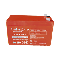 Batería 12 V / 9.5 Ah / UL / Tecnología AGM-VRLA / Vida útil promedio de 5 años / Retardante a la Flama /  Uso en equipo electrónico, Alarmas de Intrusión / Incendio/ Control de acceso / Video Vigilancia / Termina