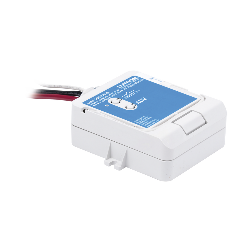(RadioRA2) Relay control de iluminación, carga 16A, 120/277V, compatible con RadioRA2, RA2Select y RR3.