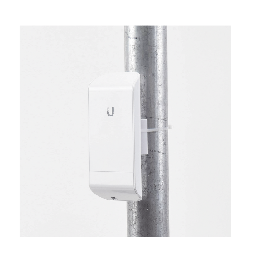 NanoStation airMAX locoM2 CPE, hasta 150 Mbps, frecuencia 2 GHz (2412-2462 MHz) con antena integrada de 8 dBi