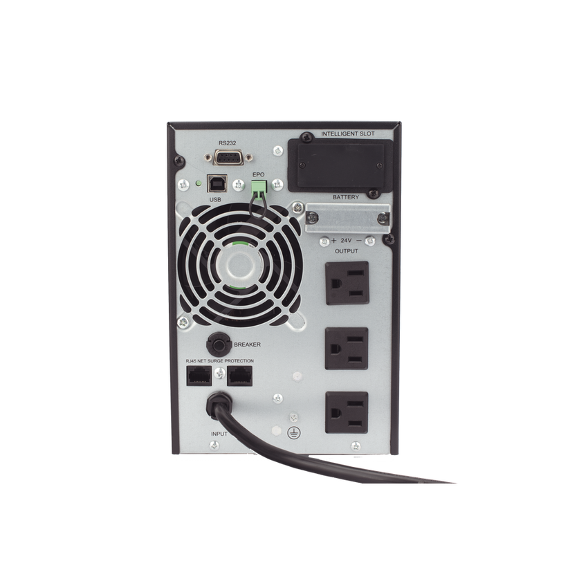 UPS 1000VA/900W  Online Doble Conversión /Pantalla LCD / 3 tomas 5-15R / Regulación de Voltaje / Protección RJ45