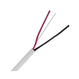 Cable 305 Metros: 2 x 18 AWG, Color Blanco, CM, Para Sistemas de Seguridad y Alarmas