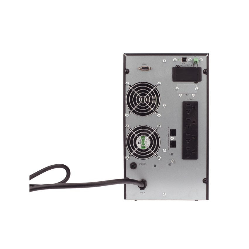 UPS 2000VA/1800W Online Doble Conversión /Pantalla LCD / 4 tomas 5-15R / Regulación de Voltaje / Protección RJ45