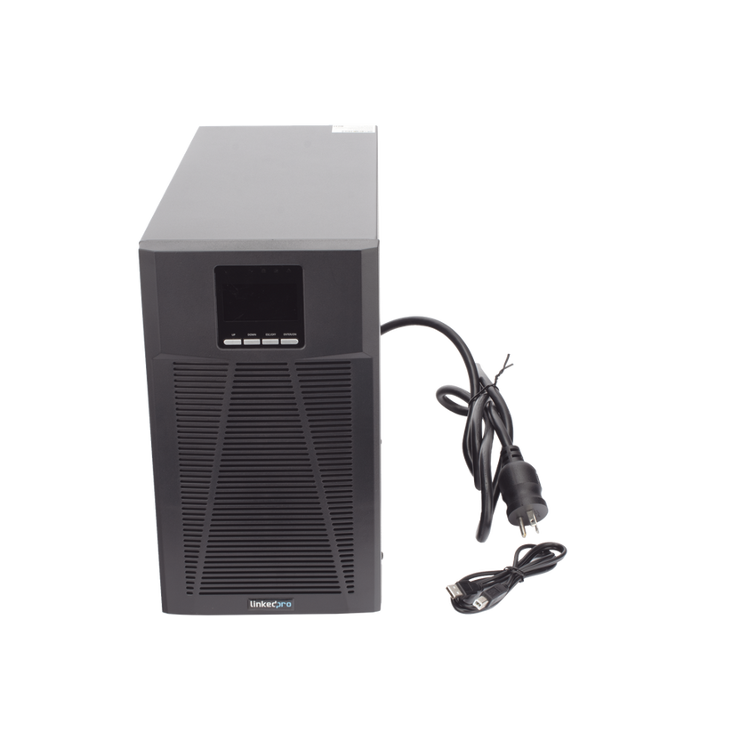 UPS 2000VA/1800W Online Doble Conversión /Pantalla LCD / 4 tomas 5-15R / Regulación de Voltaje / Protección RJ45