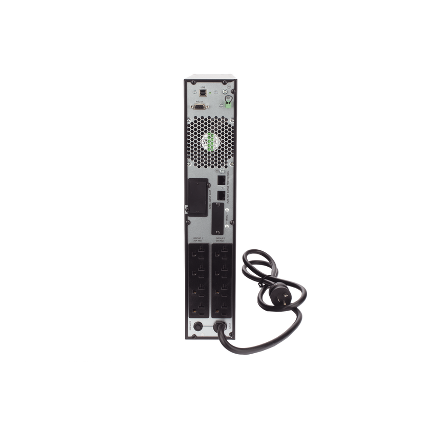 UPS de 2000VA/1800W / Topología On-Line Doble Conversión / Entrada y Salida de 120 Vca / Clavija de Entrada NEMA 5-20P / Pantalla LCD Configurable / Formato Rack/Torre