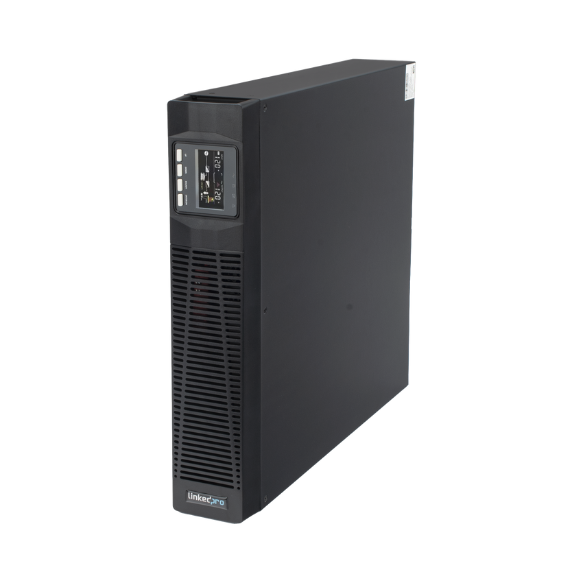 UPS de 2000VA/1800W / Topología On-Line Doble Conversión / Entrada y Salida de 120 Vca / Clavija de Entrada NEMA 5-20P / Pantalla LCD Configurable / Formato Rack/Torre