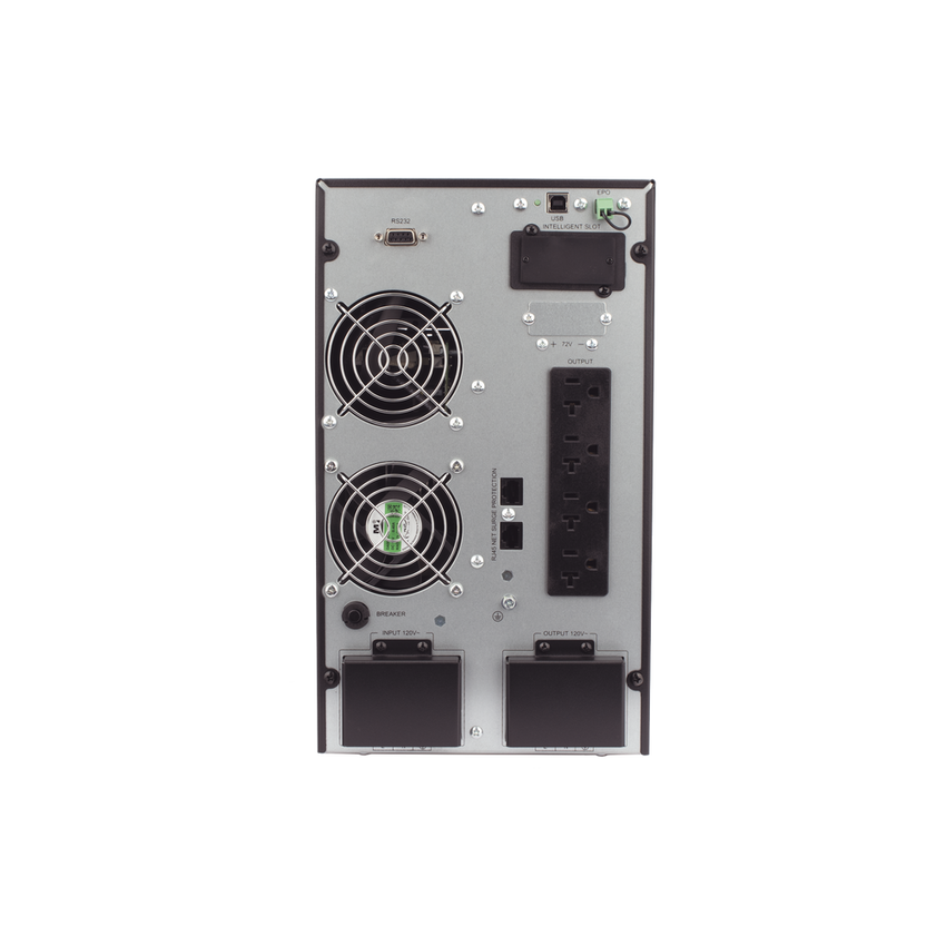 UPS 3000VA / 2700W Online Doble Conversión /Sin Cable de Alimentación/ 4 tomas 5-15R / Regulación de Voltaje / Protección RJ45