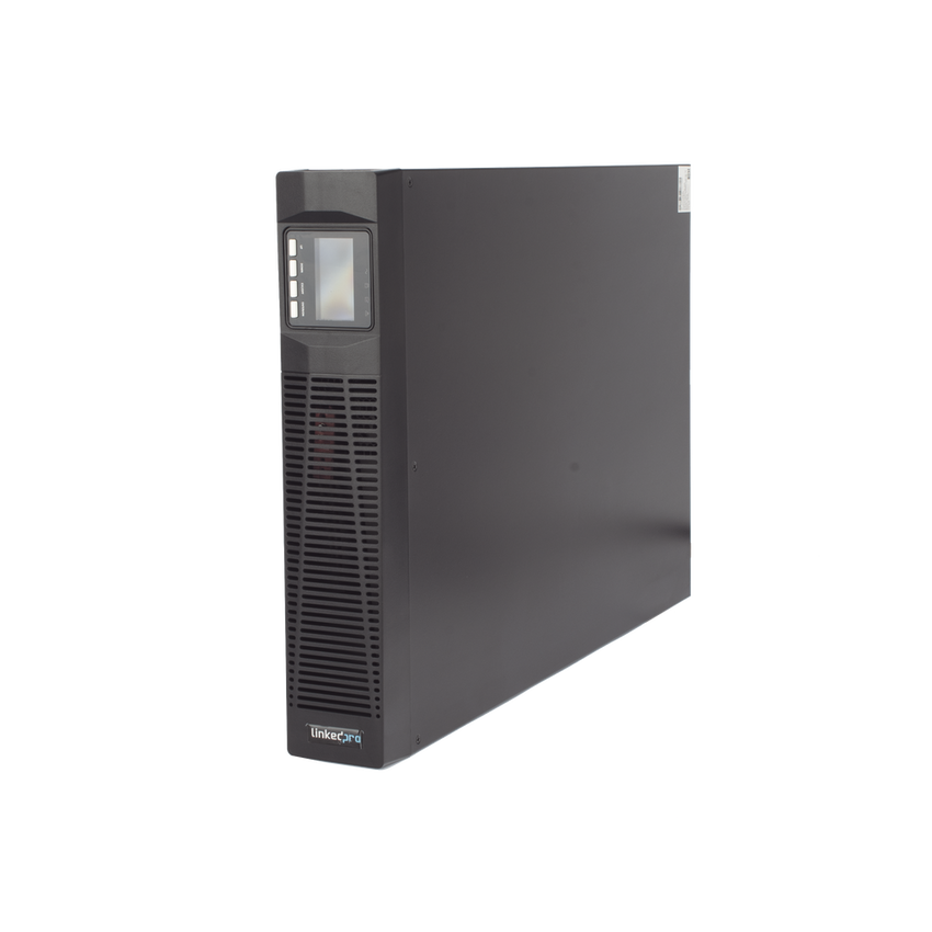 UPS de 3000VA/2700W / Topología On-Line Doble Conversión con Baterías Internas / Entrada y Salida de 120 Vca  / Pantalla LCD Configurable / Formato Rack o Torre / 8 Salidas