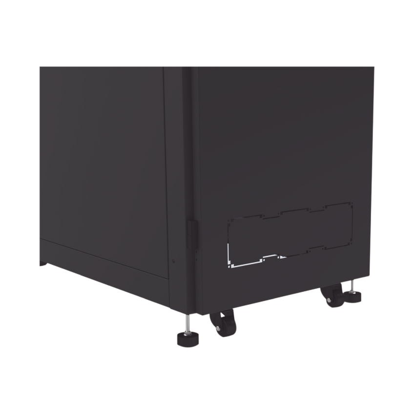 Gabinete Profesional para Telecomunicaciones de 24UR, 600 mm de Ancho x 1000 mm de Profundidad, Se envía el Gabinete Armado.