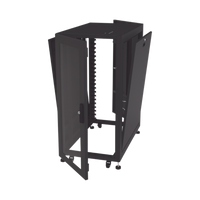 Gabinete Profesional para Telecomunicaciones de 24UR, 600 mm de Ancho x 1000 mm de Profundidad, Se envía el Gabinete Armado.