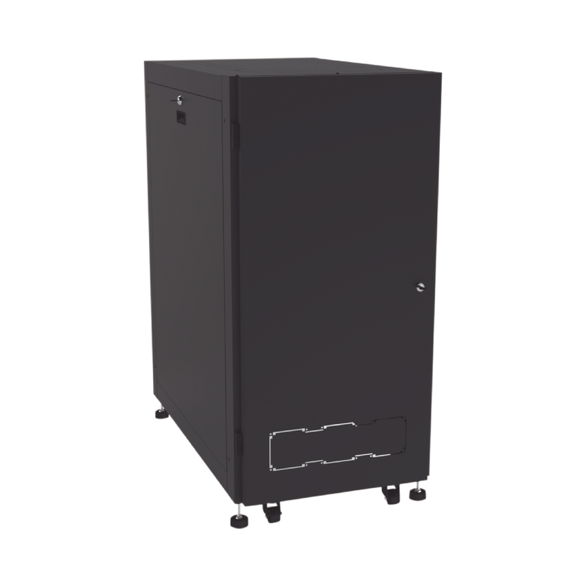 Gabinete Profesional para Telecomunicaciones de 24UR, 600 mm de Ancho x 1000 mm de Profundidad, Se envía el Gabinete Armado.