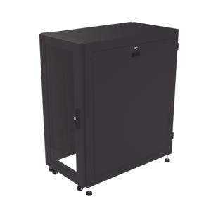 Gabinete Profesional para Telecomunicaciones de 24UR, 600 mm de Ancho x 1000 mm de Profundidad, Se envía el Gabinete Armado.