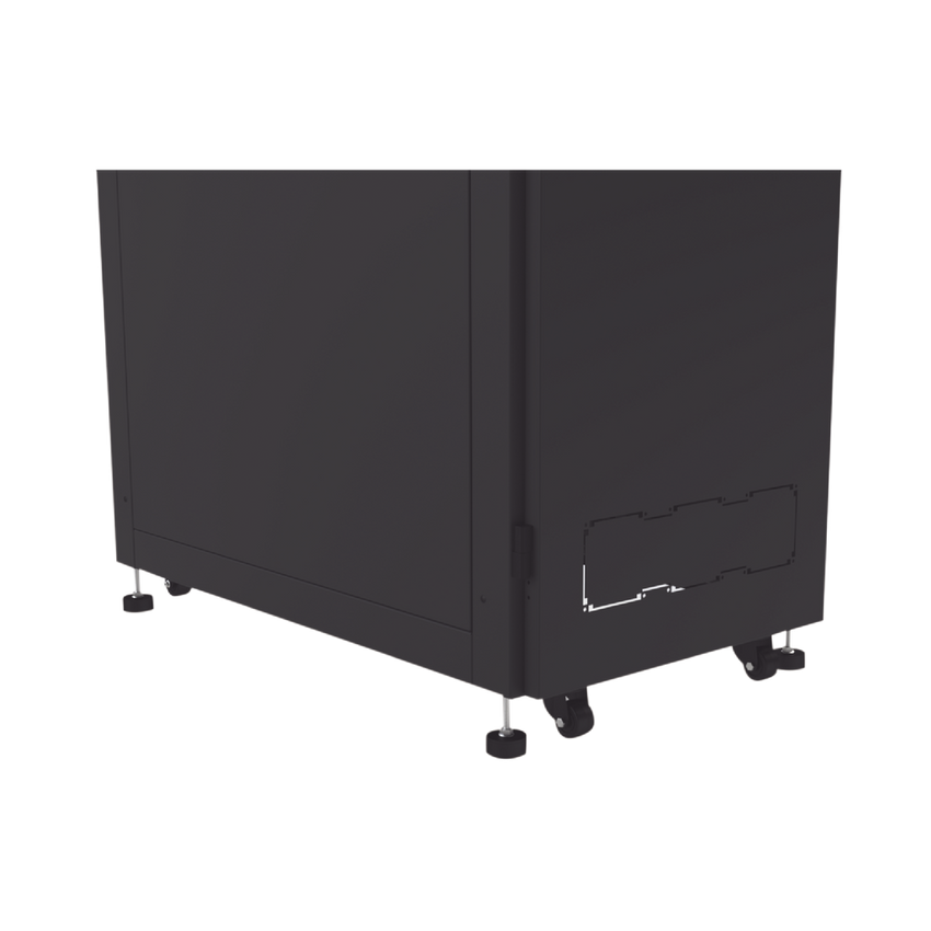 Gabinete para Telecomunicaciones Rack Estándar de 19", 42UR, 600 mm Ancho x 1000 mm Profundidad. Fabricado en Acero, Se envía el Gabinete Armado.