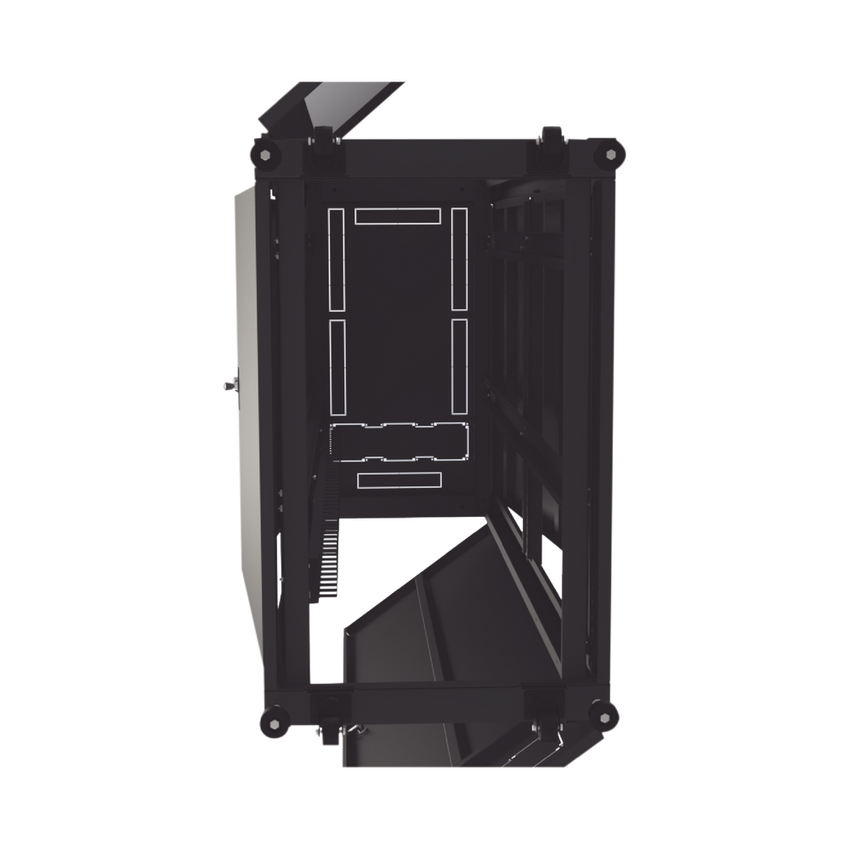 Gabinete para Telecomunicaciones Rack Estándar de 19", 42UR, 600 mm Ancho x 1000 mm Profundidad. Fabricado en Acero, Se envía el Gabinete Armado.