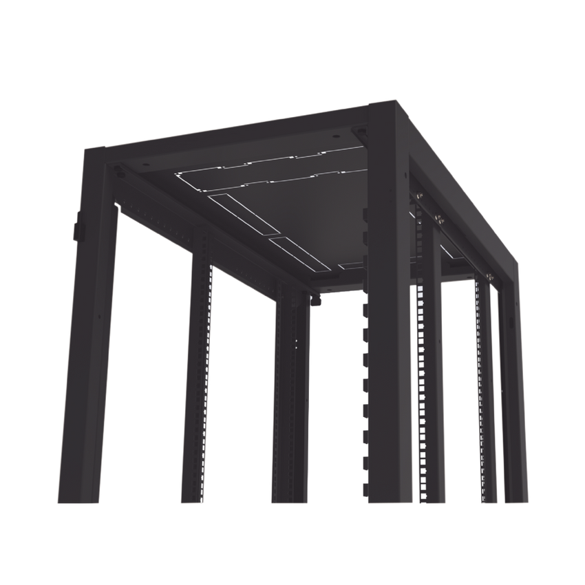 Gabinete para Telecomunicaciones Rack Estándar de 19", 42UR, 600 mm Ancho x 1000 mm Profundidad. Fabricado en Acero, Se envía el Gabinete Armado.