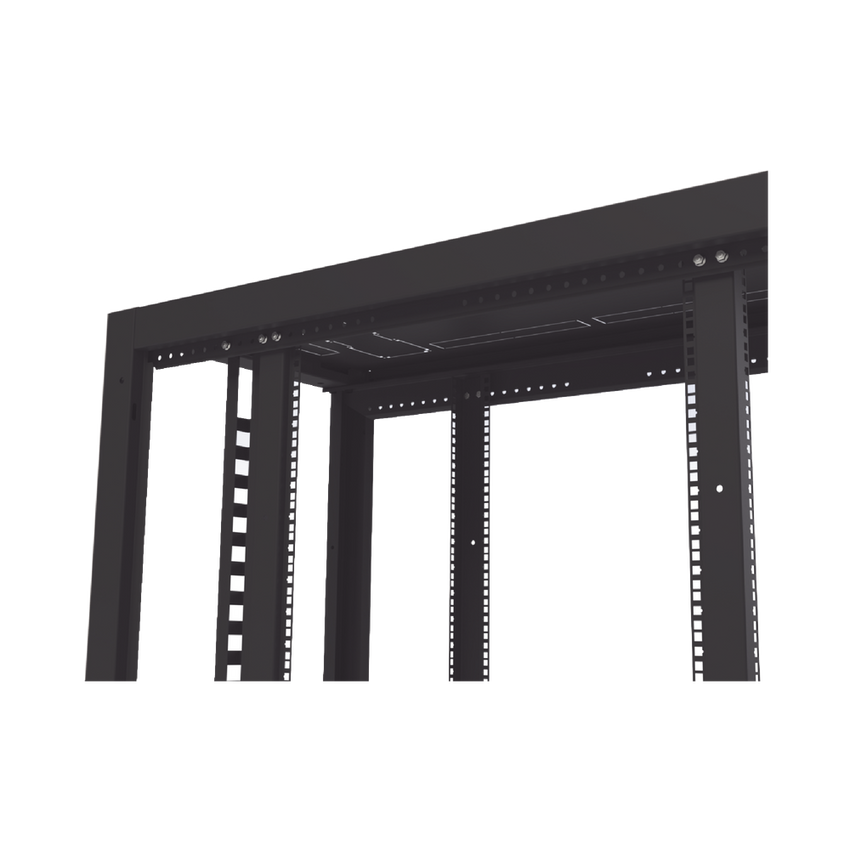 Gabinete Profesional para Telecomunicaciones de 45UR, 1200 mm Profundidad, Incluye 2 Organizadores Verticales de 45 Unidades de Rack, Se envía el Gabinete Armado.