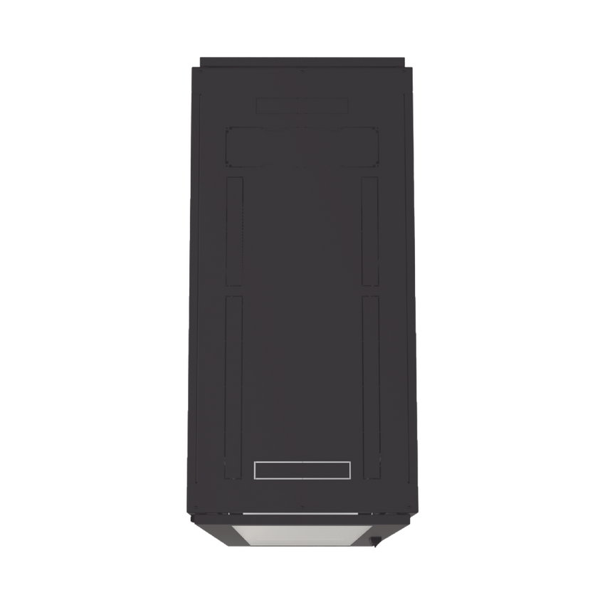 Gabinete Profesional para Telecomunicaciones de 45UR, 1200 mm Profundidad, Incluye 2 Organizadores Verticales de 45 Unidades de Rack, Se envía el Gabinete Armado.