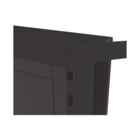 Gabinete Profesional para Telecomunicaciones de 45UR, 1200 mm Profundidad, Incluye 2 Organizadores Verticales de 45 Unidades de Rack, Se envía el Gabinete Armado.
