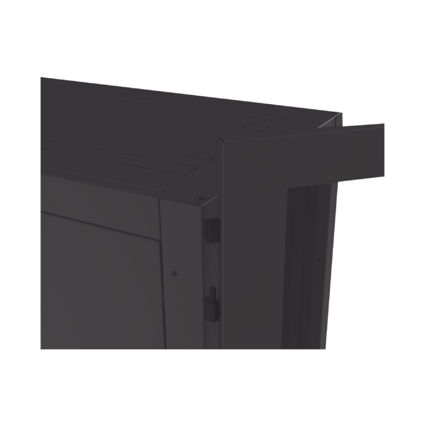 Gabinete Profesional para Telecomunicaciones de 45UR, 1200 mm Profundidad, Incluye 2 Organizadores Verticales de 45 Unidades de Rack, Se envía el Gabinete Armado.