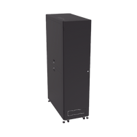 Gabinete Profesional para Telecomunicaciones de 45UR, 1200 mm Profundidad, Incluye 2 Organizadores Verticales de 45 Unidades de Rack, Se envía el Gabinete Armado.