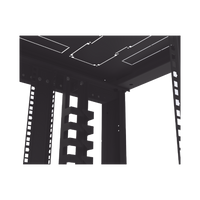 Gabinete Profesional para Telecomunicaciones de 45UR, 1200 mm Profundidad, Incluye 2 Organizadores Verticales de 45 Unidades de Rack, Se envía el Gabinete Armado.