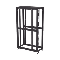 Gabinete Profesional para Telecomunicaciones de 45UR, 1200 mm Profundidad, Incluye 2 Organizadores Verticales de 45 Unidades de Rack, Se envía el Gabinete Armado.