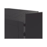 Gabinete Profesional para Telecomunicaciones de 45UR, 1200 mm Profundidad, Incluye 2 Organizadores Verticales de 45 Unidades de Rack, Se envía el Gabinete Armado.