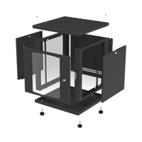 Gabinete Profesional para Telecomunicaciones de 12UR, 638 mm Profundidad.