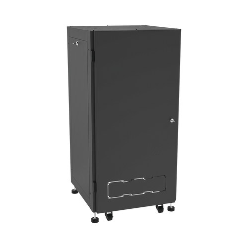 Gabinete Profesional para Telecomunicaciones de 19in, Instalación a Piso, 24UR, 600 mm Profundidad, Se envía el Gabinete Armado.