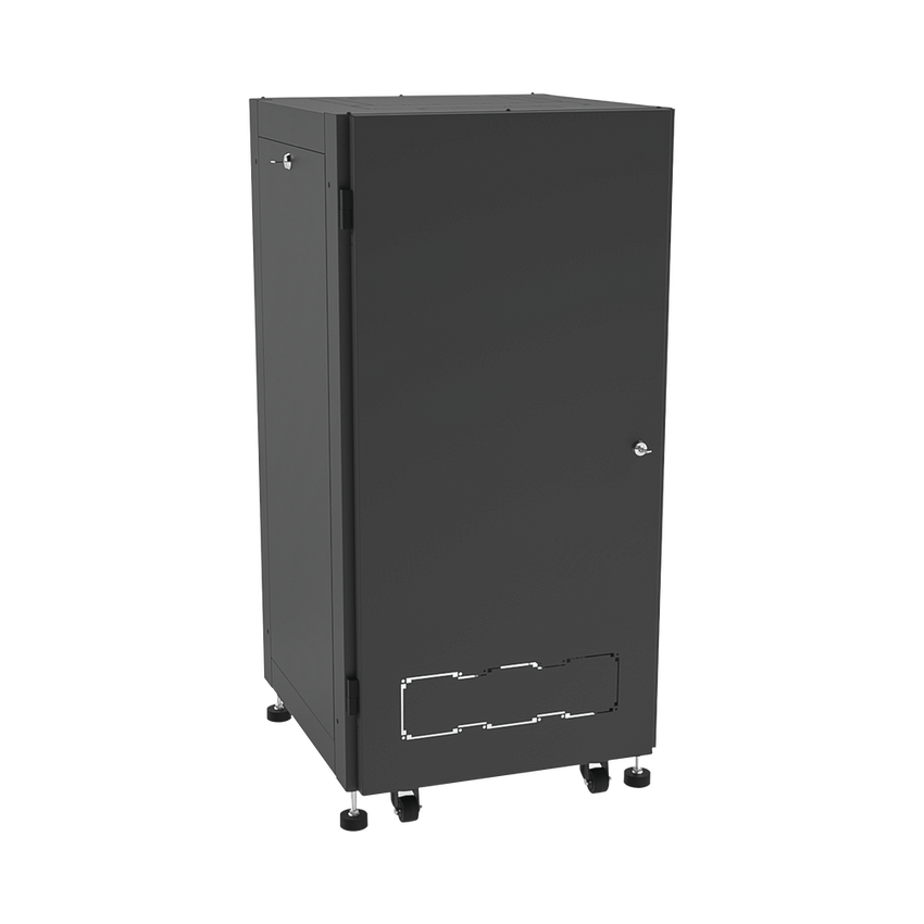 Gabinete Profesional para Telecomunicaciones de 19in, Instalación a Piso, 24UR, 600 mm Profundidad, Se envía el Gabinete Armado.