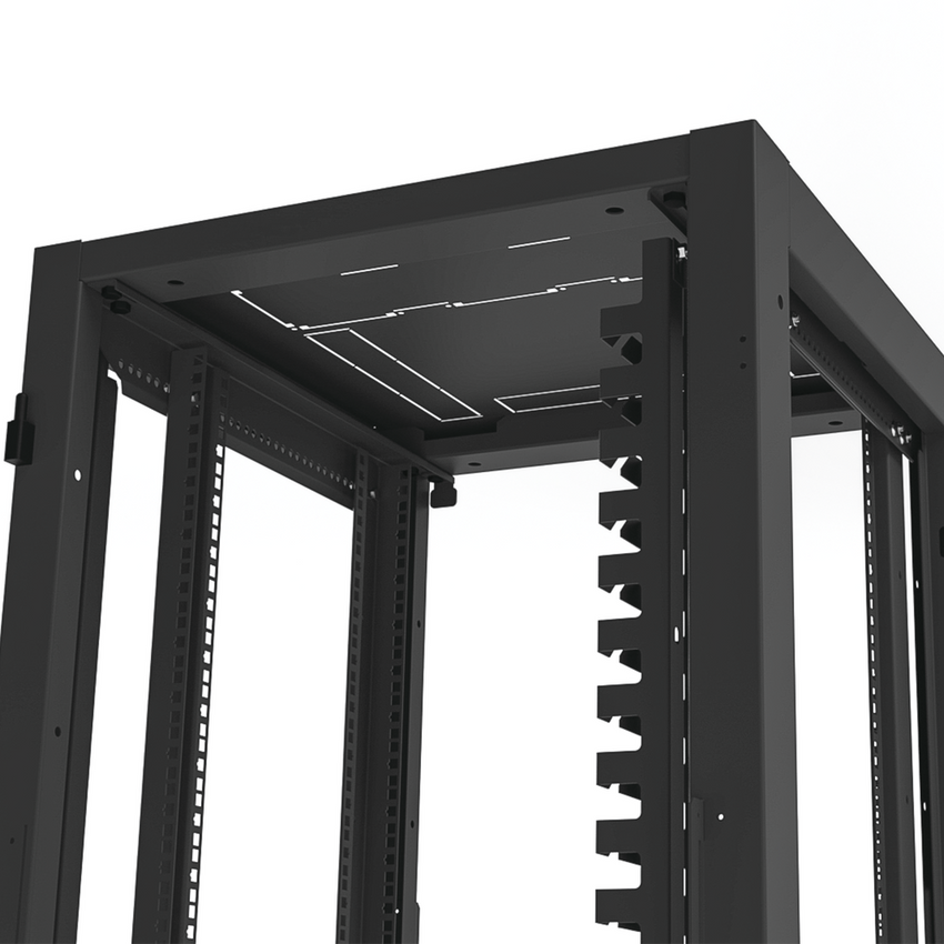 Gabinete Profesional para Telecomunicaciones de 19in, Instalación a Piso, 24UR, 600 mm Profundidad, Se envía el Gabinete Armado.