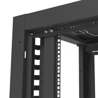 Gabinete Profesional para Telecomunicaciones de 19in, Instalación a Piso, 24UR, 600 mm Profundidad, Se envía el Gabinete Armado.