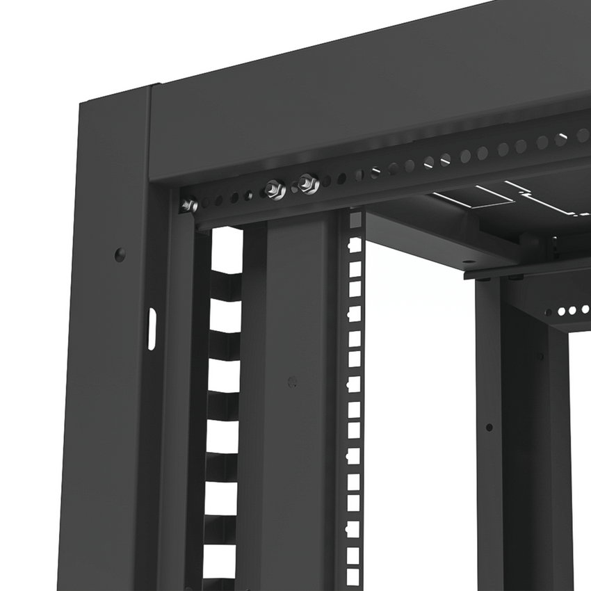 Gabinete Profesional para Telecomunicaciones de 19in, Instalación a Piso, 24UR, 600 mm Profundidad, Se envía el Gabinete Armado.