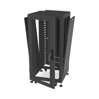Gabinete Profesional para Telecomunicaciones de 19in, Instalación a Piso, 24UR, 600 mm Profundidad, Se envía el Gabinete Armado.