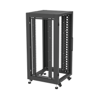 Gabinete Profesional para Telecomunicaciones de 19in, Instalación a Piso, 24UR, 600 mm Profundidad, Se envía el Gabinete Armado.
